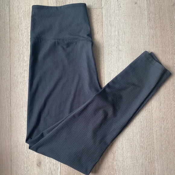 Girlfriend Collective Black RIB High Rise Legging L - Picture 1 of 4